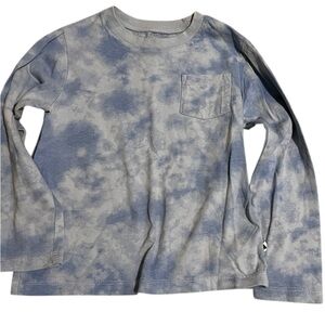 GAP Kids Long Sleeve Tee in Cloudy Blue and White
